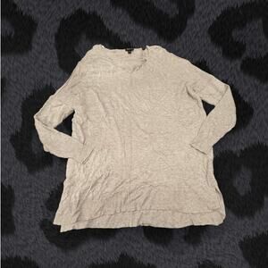 Torrid Light Gray Wool Blend Lightweight V-Neck Sweater Size 1X